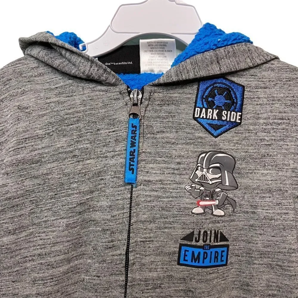Starwars Fleece Hoodie Jacket in Size Kids 5T
